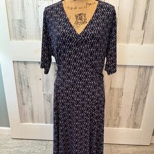 41 HAWTHORNE DRESS 2X BLACK AND WHITE -